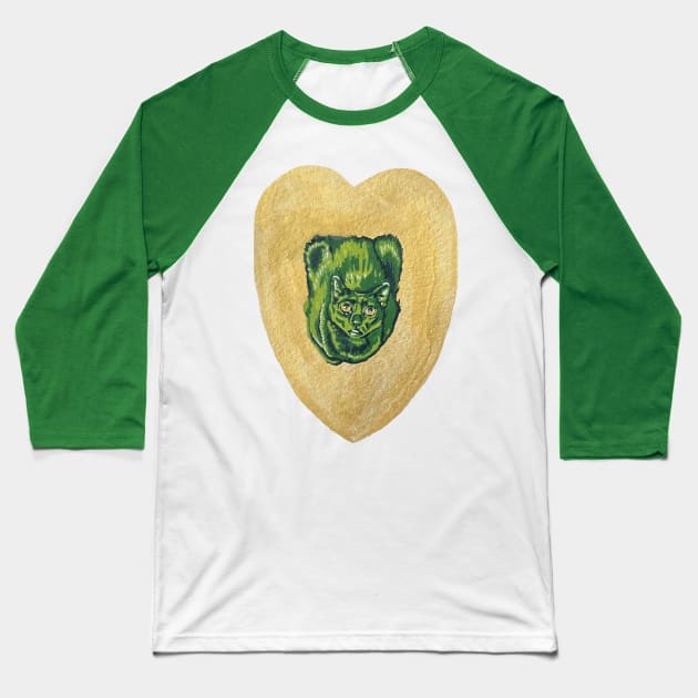 Loaf Heart Baseball T-Shirt by RaLiz